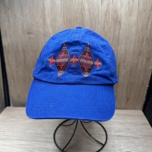 Vtg Pendleton The Classics Navy Snap back Cap Southwestern Embroidered Aztec